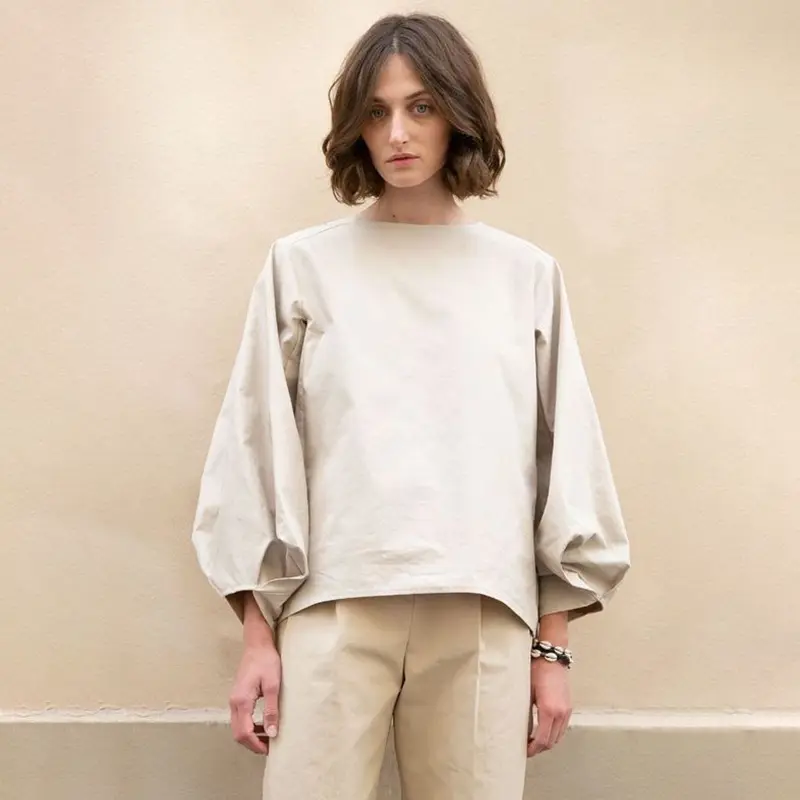 冰丝褶皱垂感圆领长袖T恤男宽松薄款高级感v领男装上衣